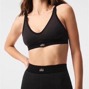 Alo Airlift Leggings & Bra Set - Black, Small